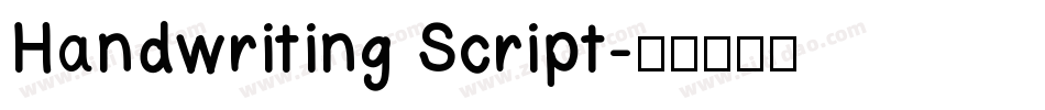 Handwriting Script字体转换